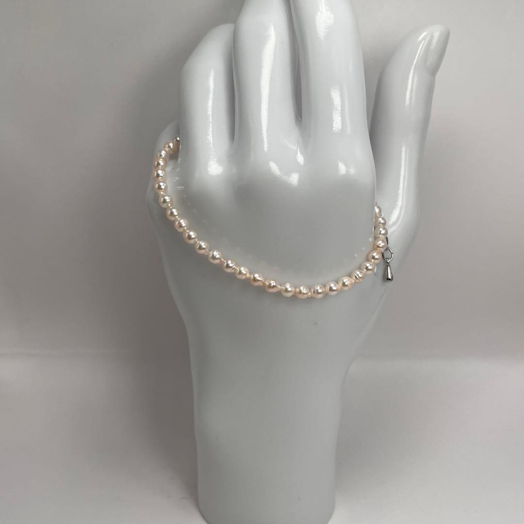 本真珠　ブレスレット　あこや真珠　バロック　3.5mm〜