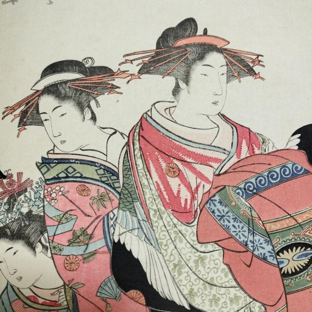 N*y様 希少　北尾政演　蔦屋重三郎　浮世絵 「吉原傾城　新美人合自筆鏡　完」木