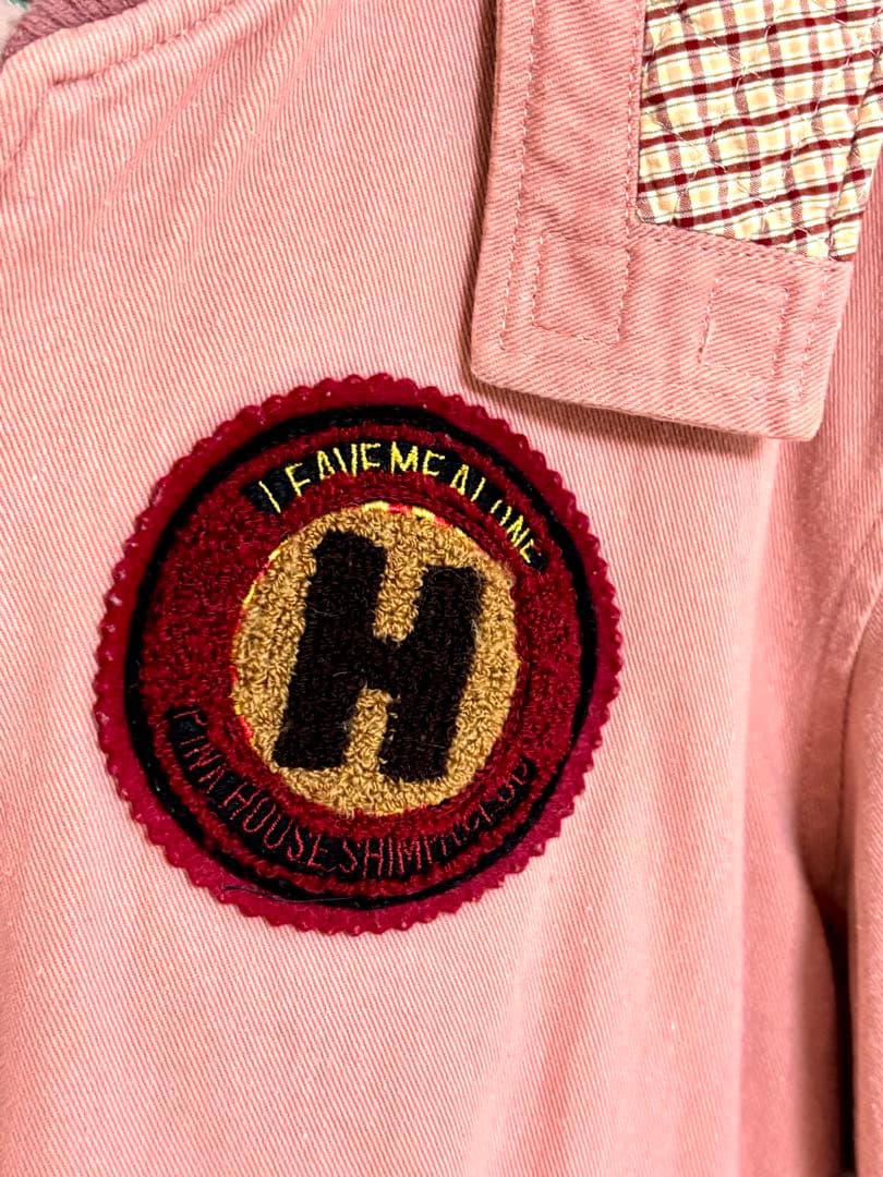 ピンクハウス　イチゴ柄ブルゾン ピンク　ワッペン