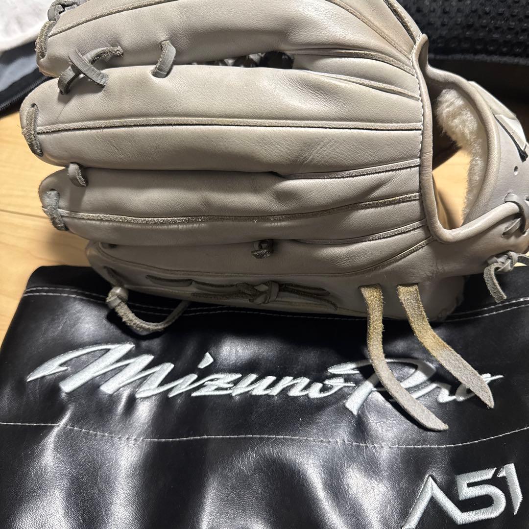 Mizuno Pro 軟式グローブ グレー 51