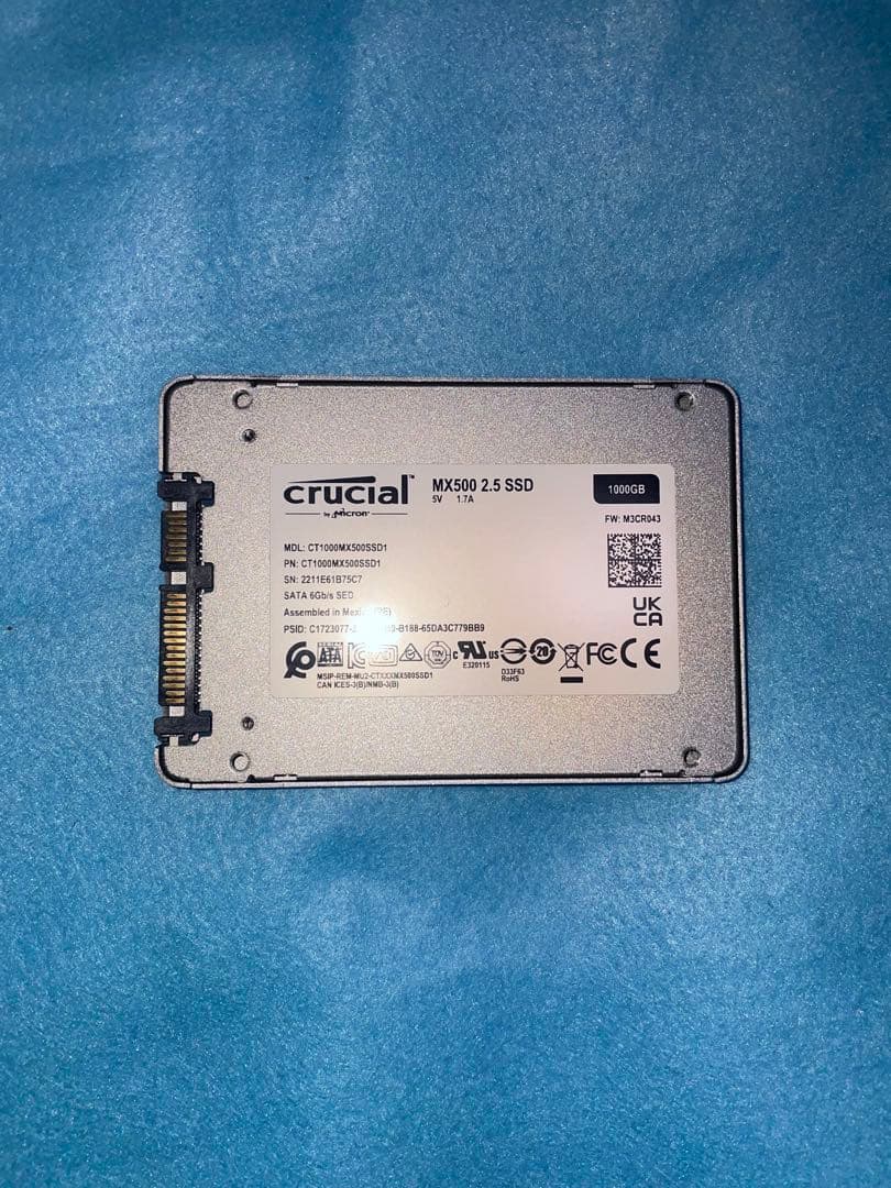 内蔵型SSD Crucial MX500 2.5 SSD 1000GB