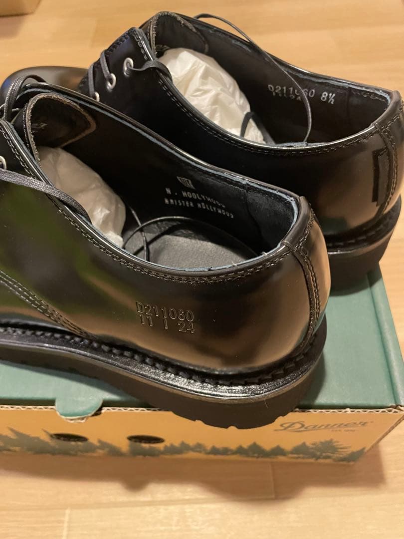 【かお】N.ハリウッドコンパイル×ダナー　ポストマンシューズ26.新品BK