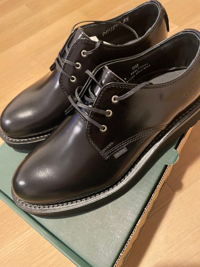 【かお】N.ハリウッドコンパイル×ダナー　ポストマンシューズ26.新品BK