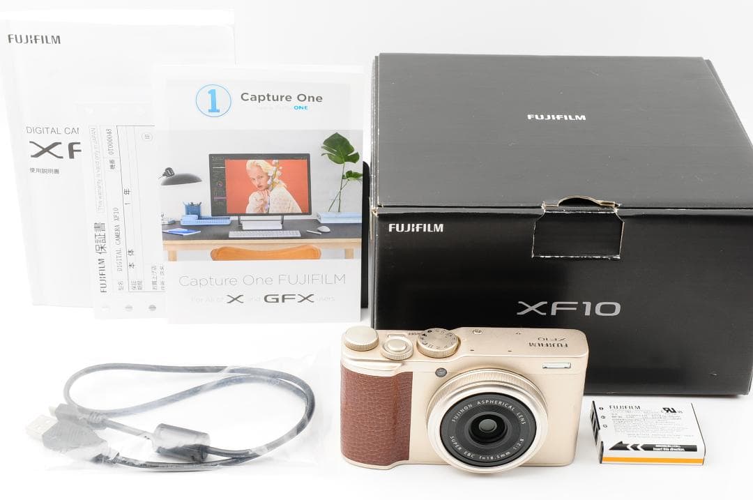 【美品 元箱付き】 富士フイルム Fujifilm XF10 ゴールド
