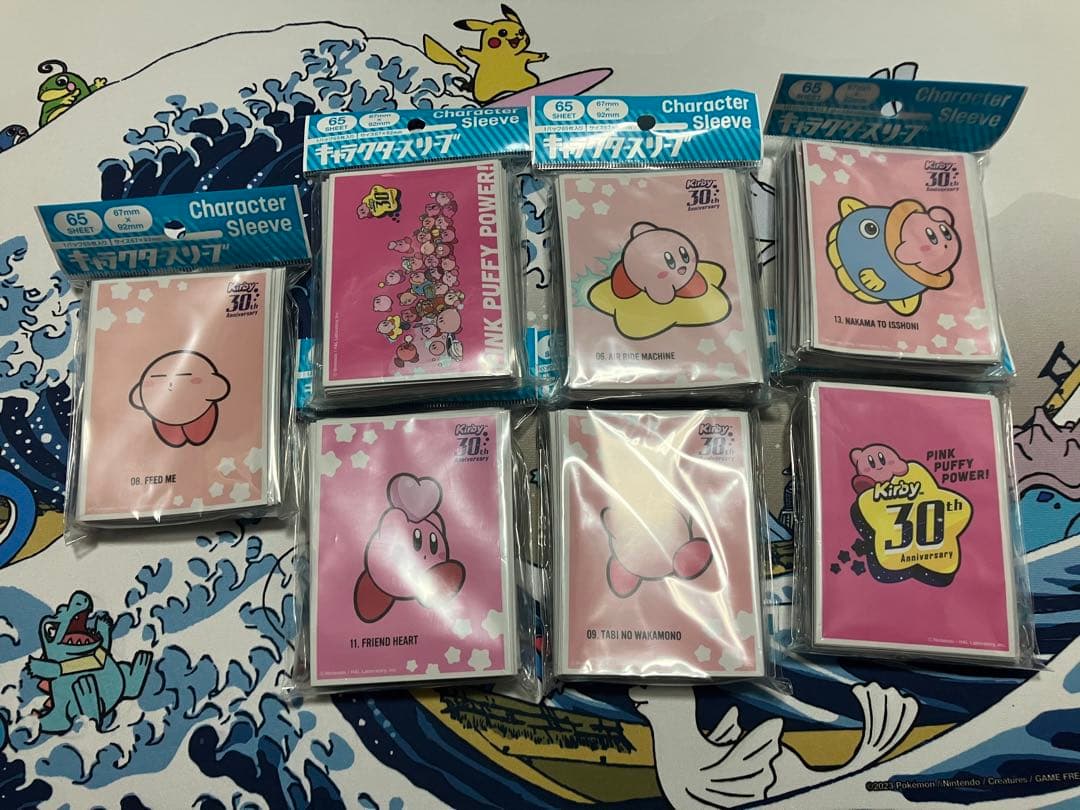 星のカービィ　30周年記念スリーブ　全7種セット