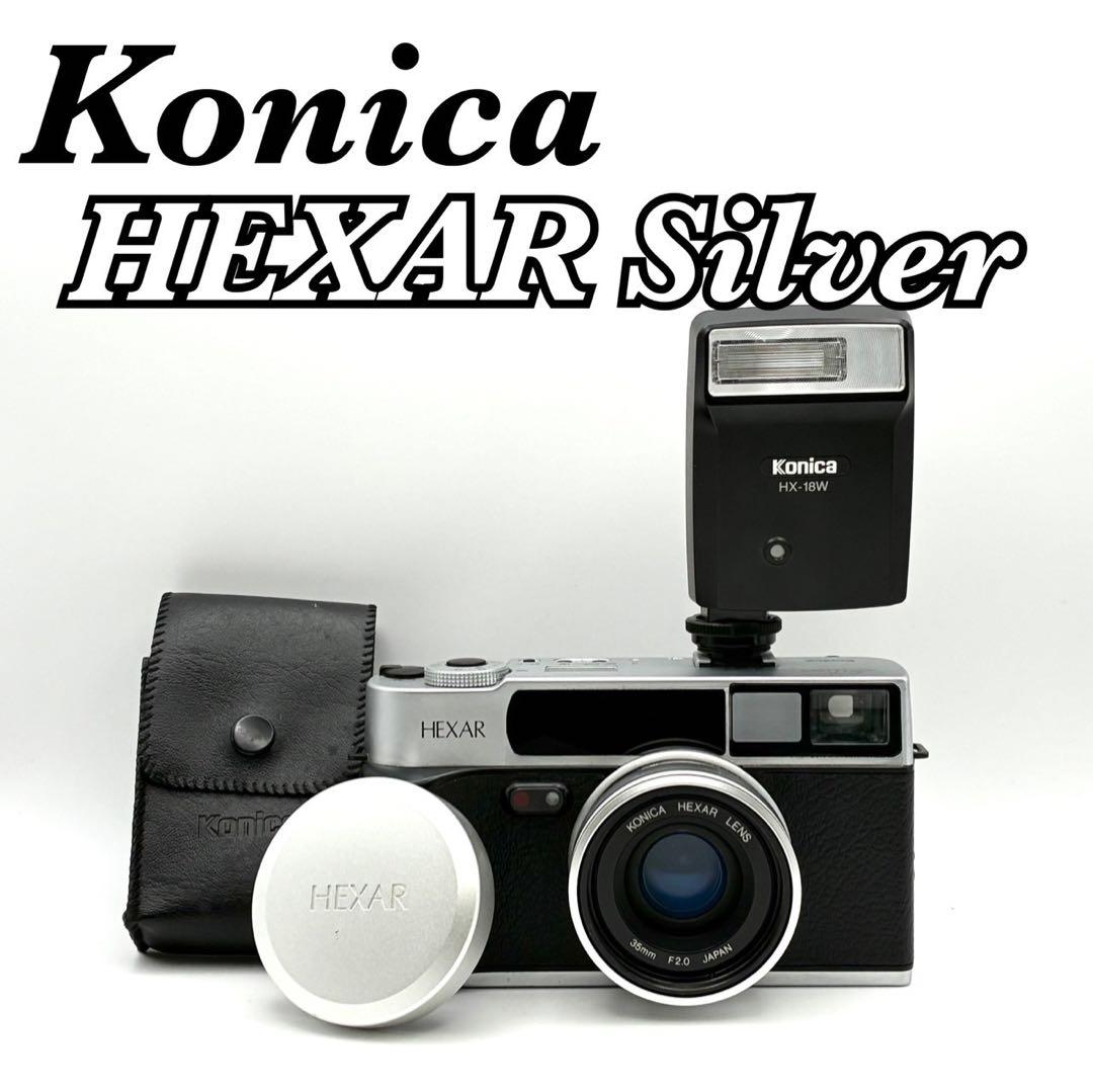 【完動品】Konica HEXAR Silver ストロボ HX-18W セット