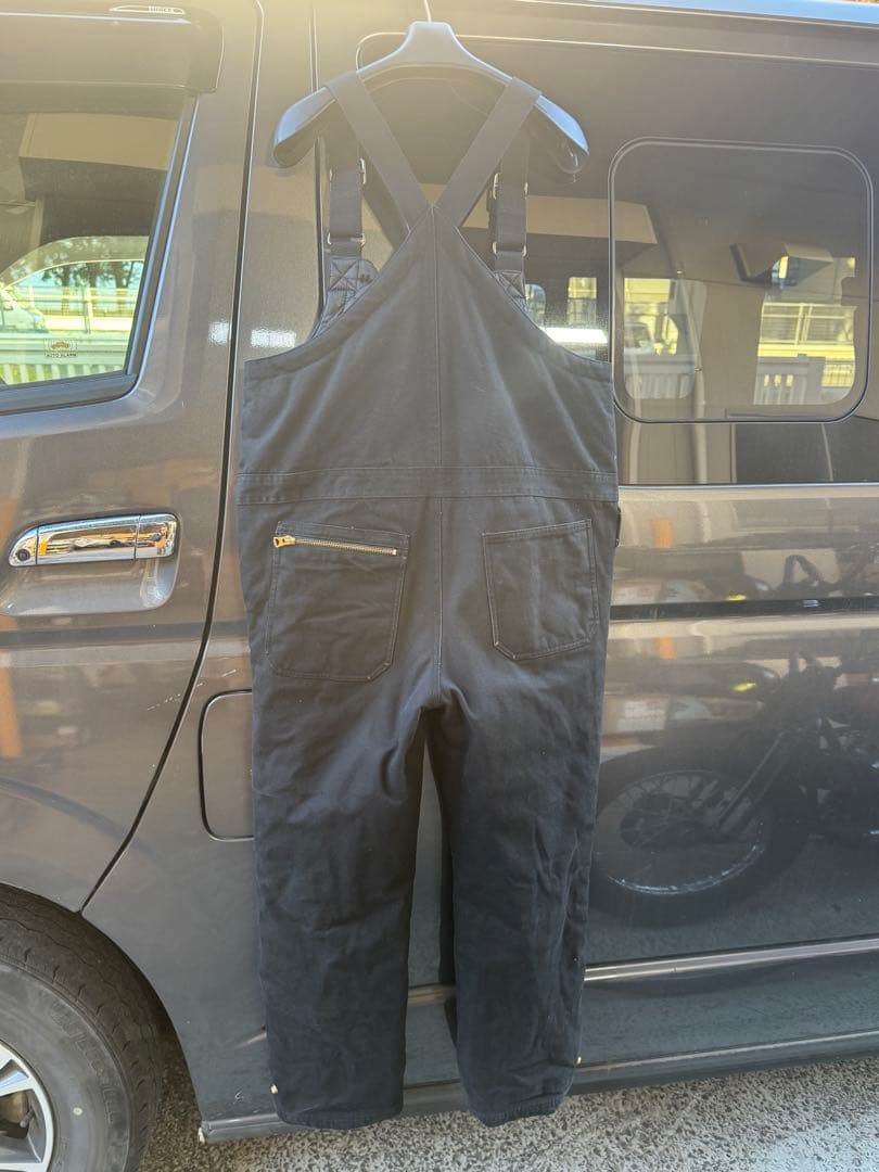 UNCROWD アンクラウド デッキパンツ 黒 Sサイズ　キルティング　バイカー