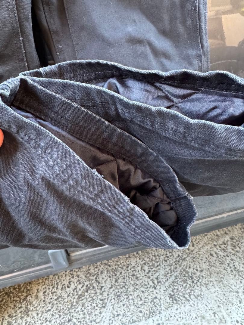 UNCROWD アンクラウド デッキパンツ 黒 Sサイズ　キルティング　バイカー