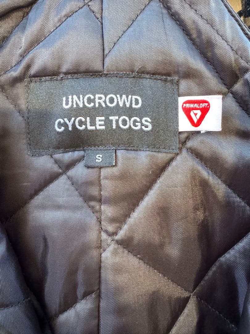 UNCROWD アンクラウド デッキパンツ 黒 Sサイズ　キルティング　バイカー