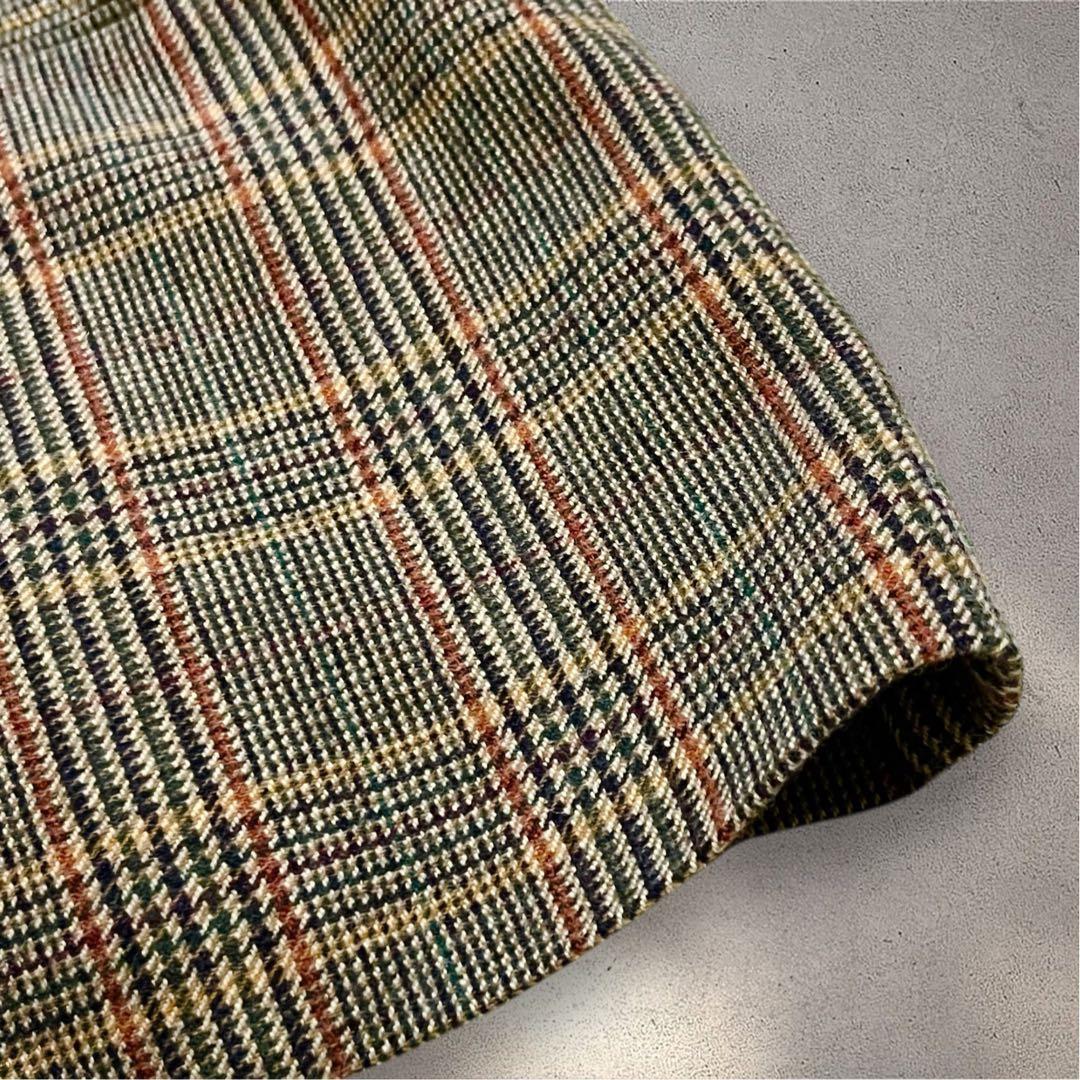 【現行タグ】ポロラルフローレン　グレンチェックウールブレンドブレザー　M