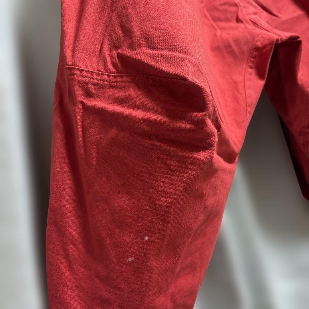 ネメス コムデギャルソン 赤 サルエル ワークパンツ ペインター デザイン