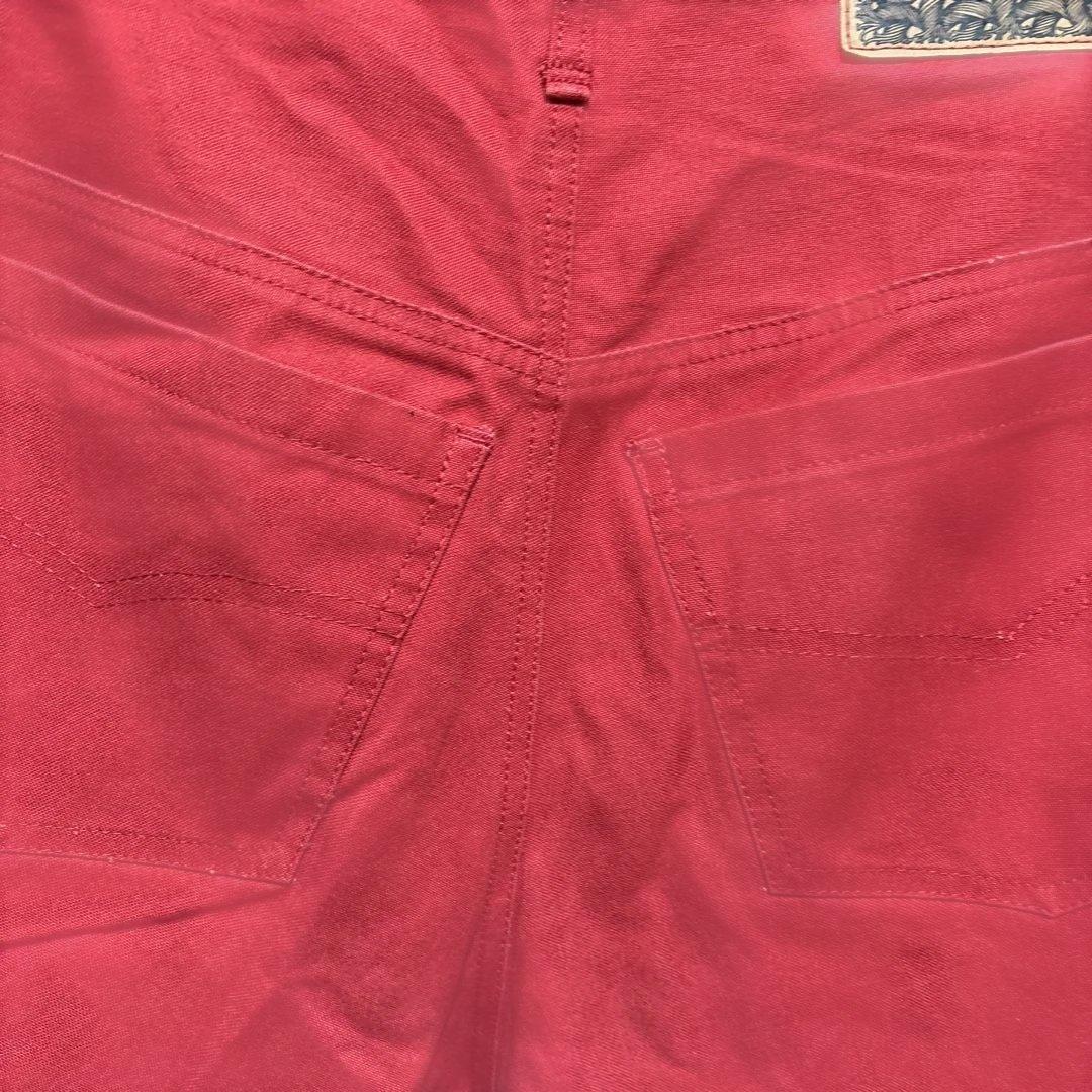 ネメス コムデギャルソン 赤 サルエル ワークパンツ ペインター デザイン