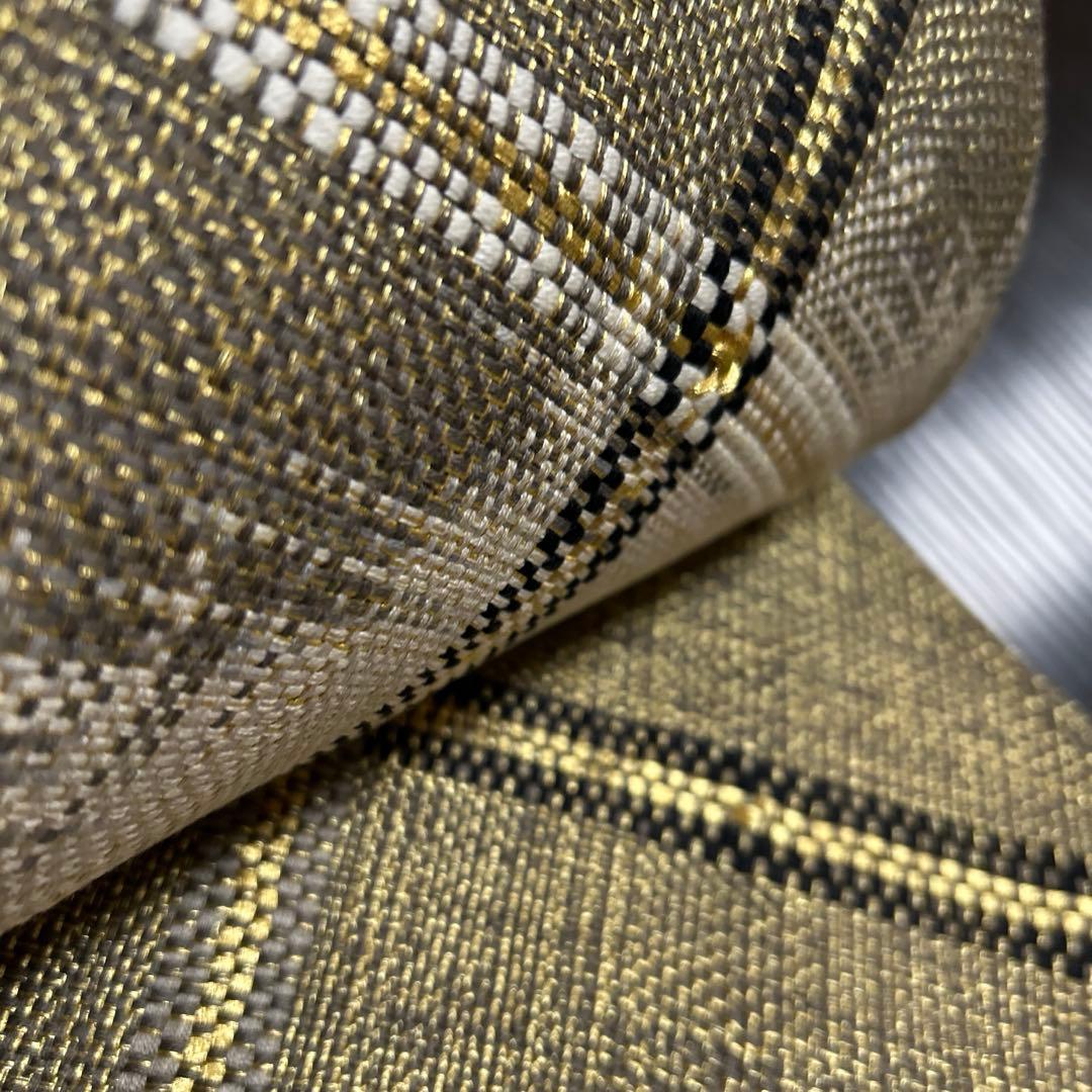 正絹　全通袋帯【ひなや工房】《ライン》