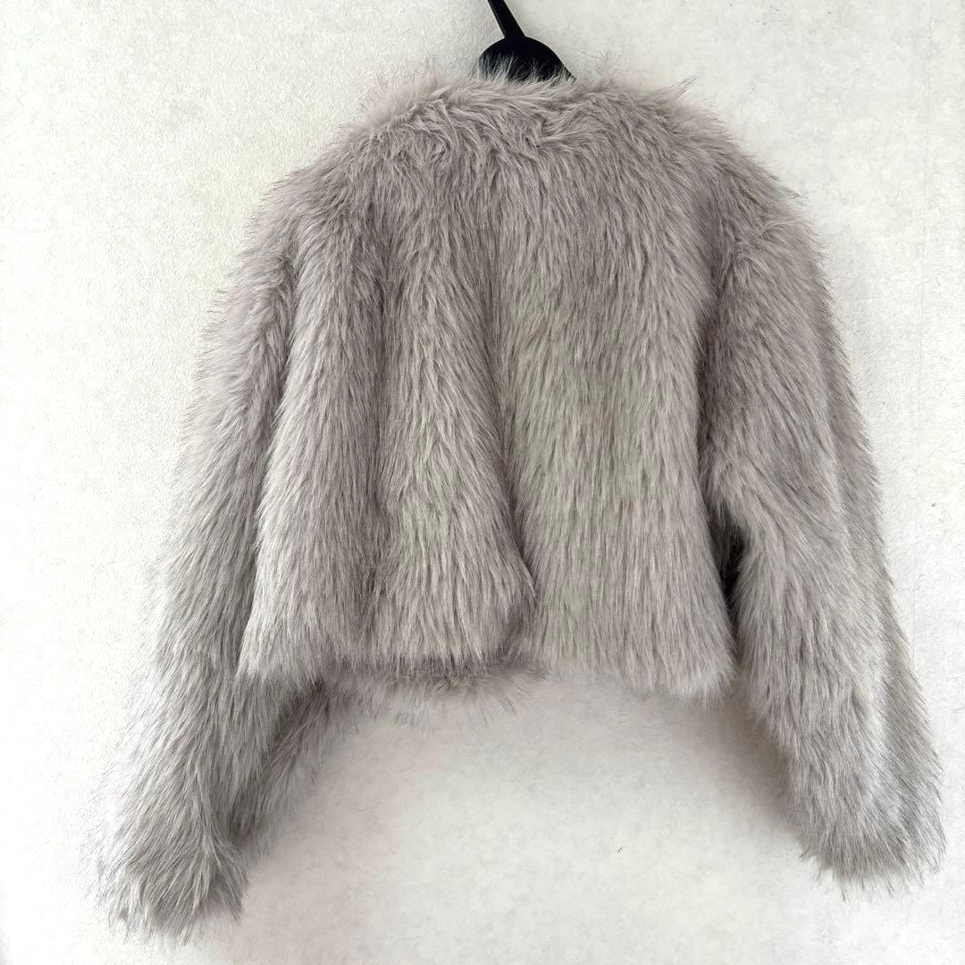 DIANTE PREMIUM ECO FUR JACKET グレー系 FREE