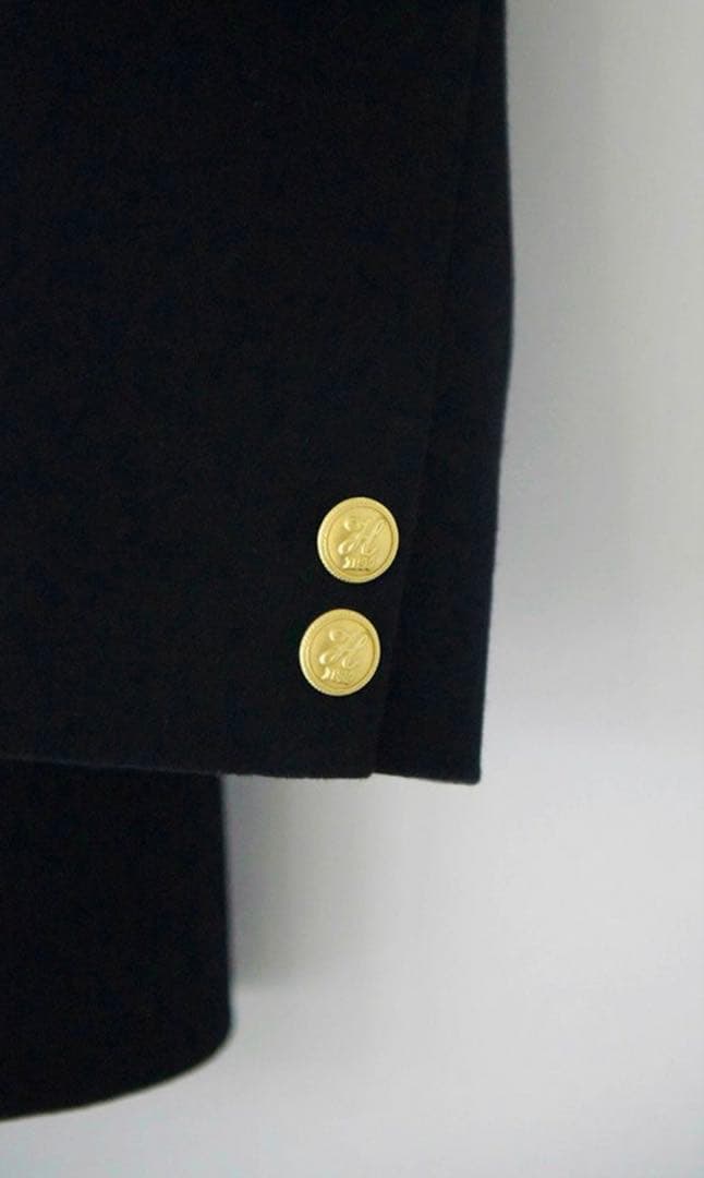 新春セール！ハグオーワー オリジナル金ボタンWブレストウールジャージーJK