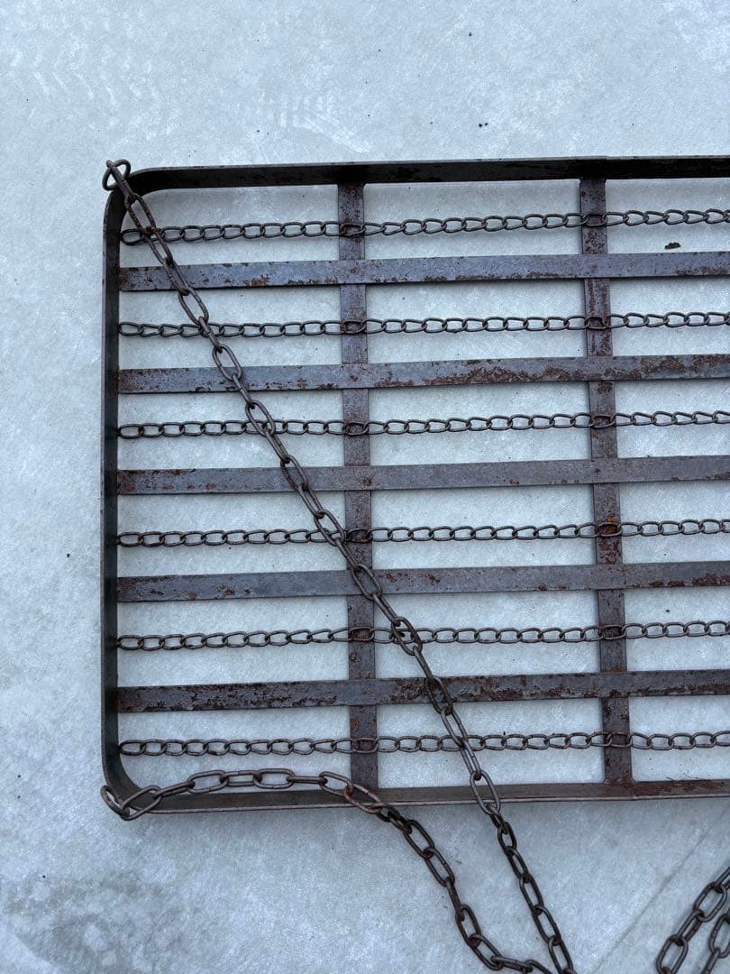 アンティーク金属大型ハンギングラック希少レアヴィンテージインダストリアルシャビー