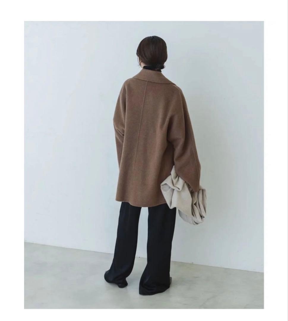 NOBLE ノーブル　リバー　ジップ　コート　ブルゾン　36 ブラウン