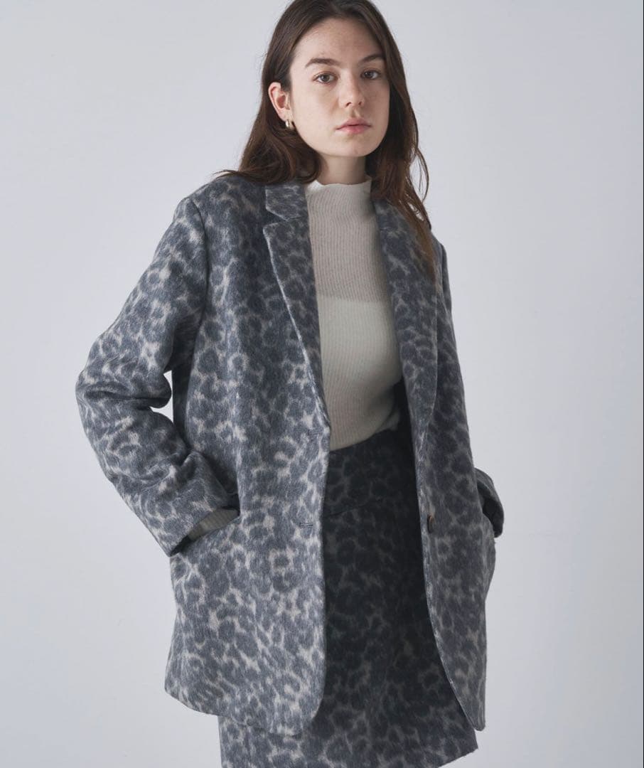 Drawing Numbers レオパードワイドジャケット