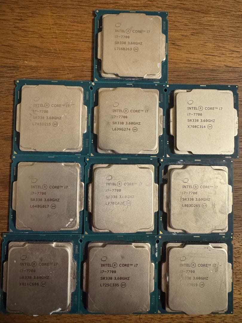 CPU Intel Core i7-7700 10枚セット