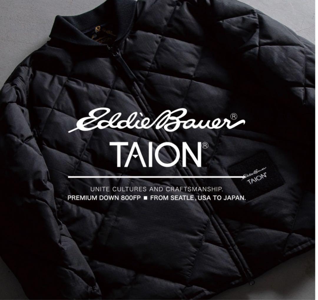 TAION×Eddie Bauer スカイライナーダウン ライト ブラック L
