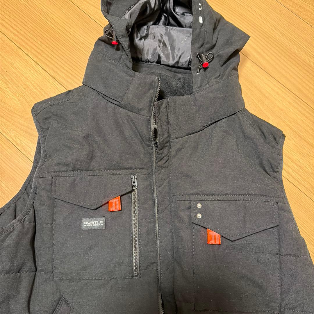 BURTLE 防寒ベスト　5054 秋冬用 ブラック ・サーモクラフトTC500