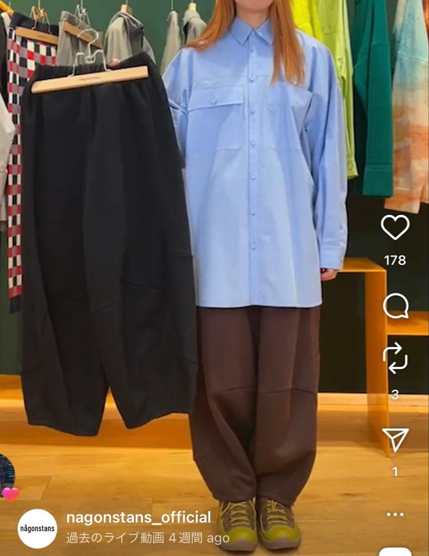 新品　ナゴンスタンス　drape cocoon pants nagonstans