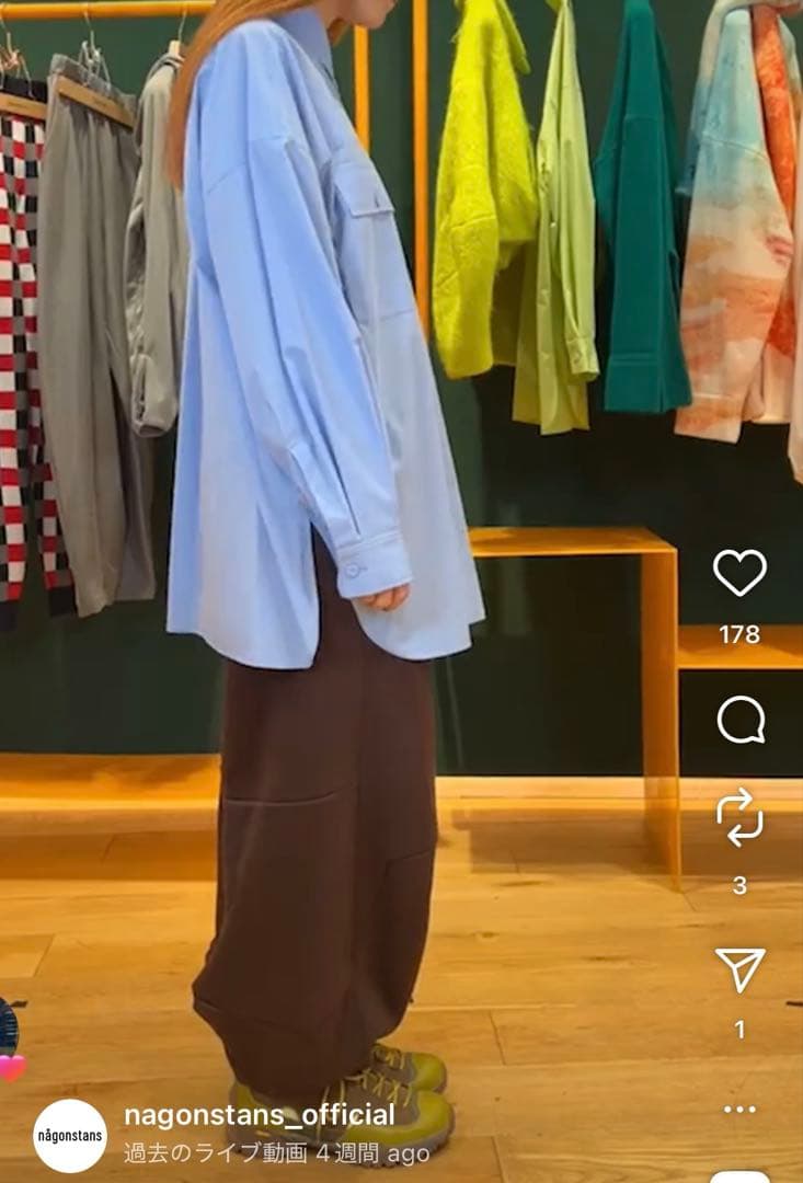 新品　ナゴンスタンス　drape cocoon pants nagonstans