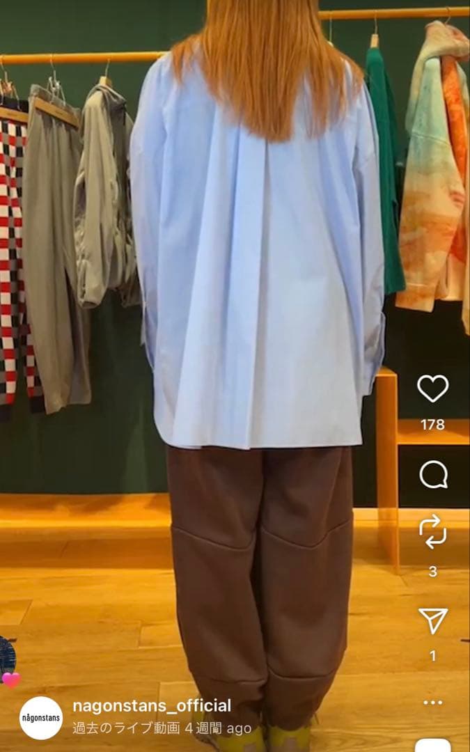 新品　ナゴンスタンス　drape cocoon pants nagonstans