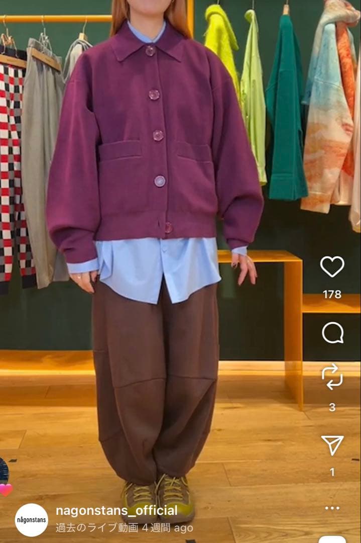 新品　ナゴンスタンス　drape cocoon pants nagonstans