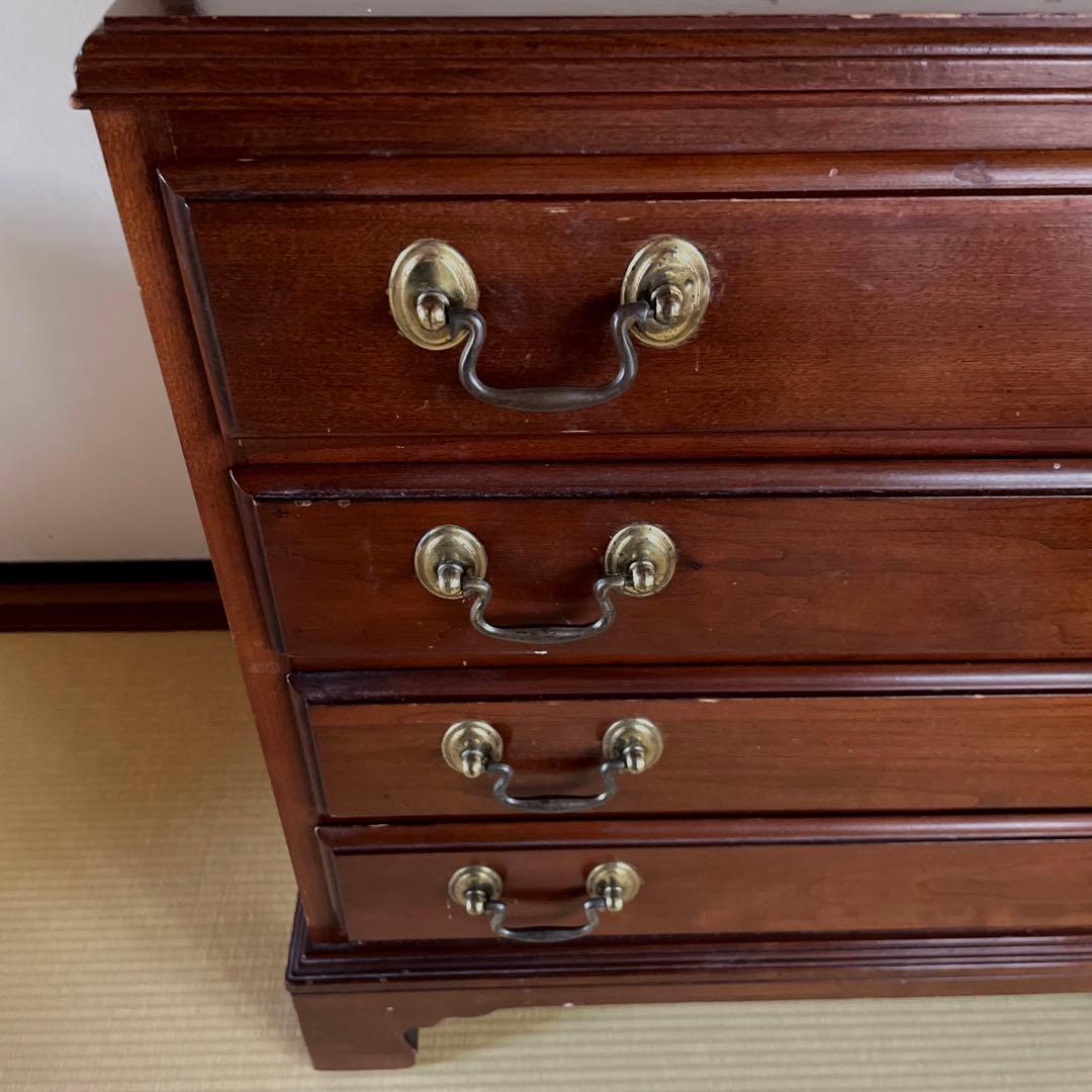 THAN ALLEN (イーセンアーレン) ナイトチェスト ダークブラウン 4段