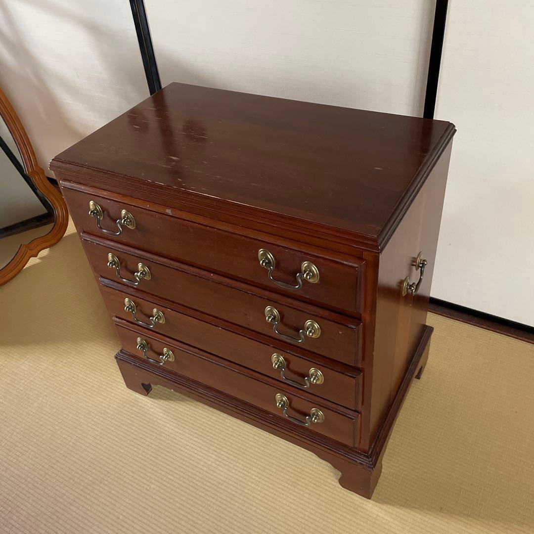 THAN ALLEN (イーセンアーレン) ナイトチェスト ダークブラウン 4段