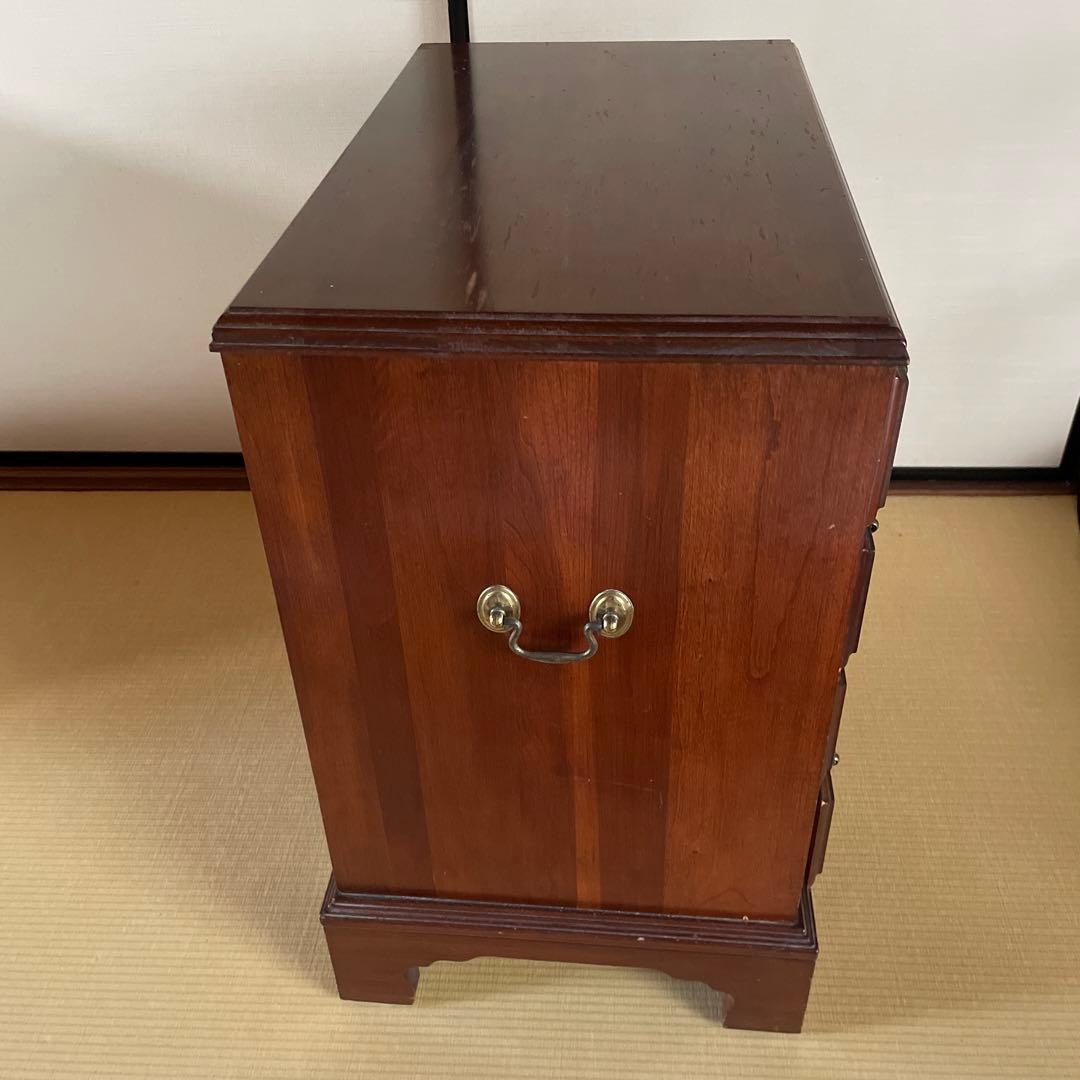 THAN ALLEN (イーセンアーレン) ナイトチェスト ダークブラウン 4段