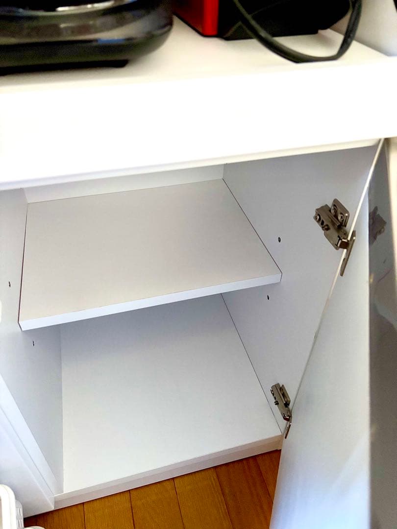 超美品！！キッチンカウンター 食器棚 W1200 ホワイト