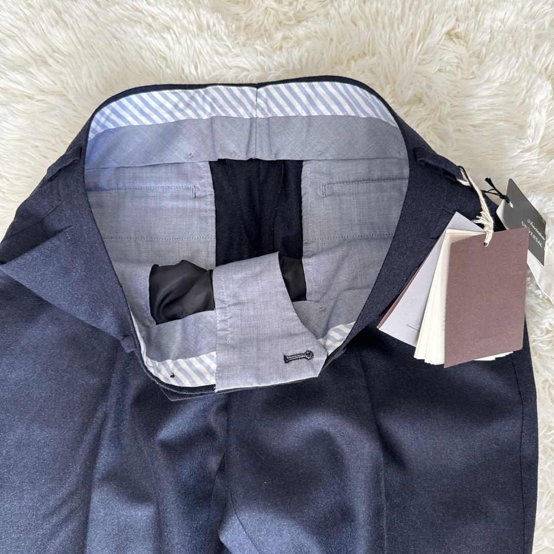 新品未使用⭐️ユニバーサルランゲージ　カノニコ　スラックス ネイビー L 82cm