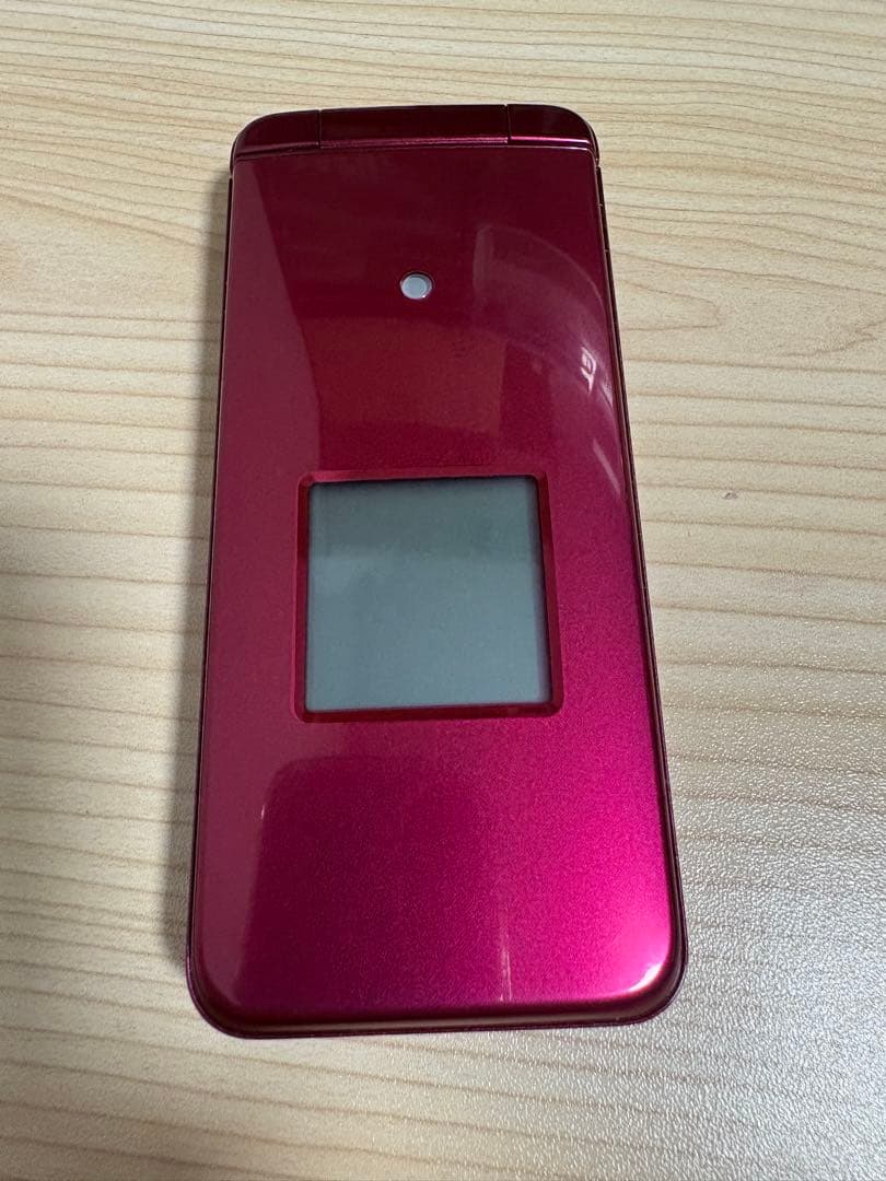 au KYF43 ワインレッド折りたたみ式携帯電話本体