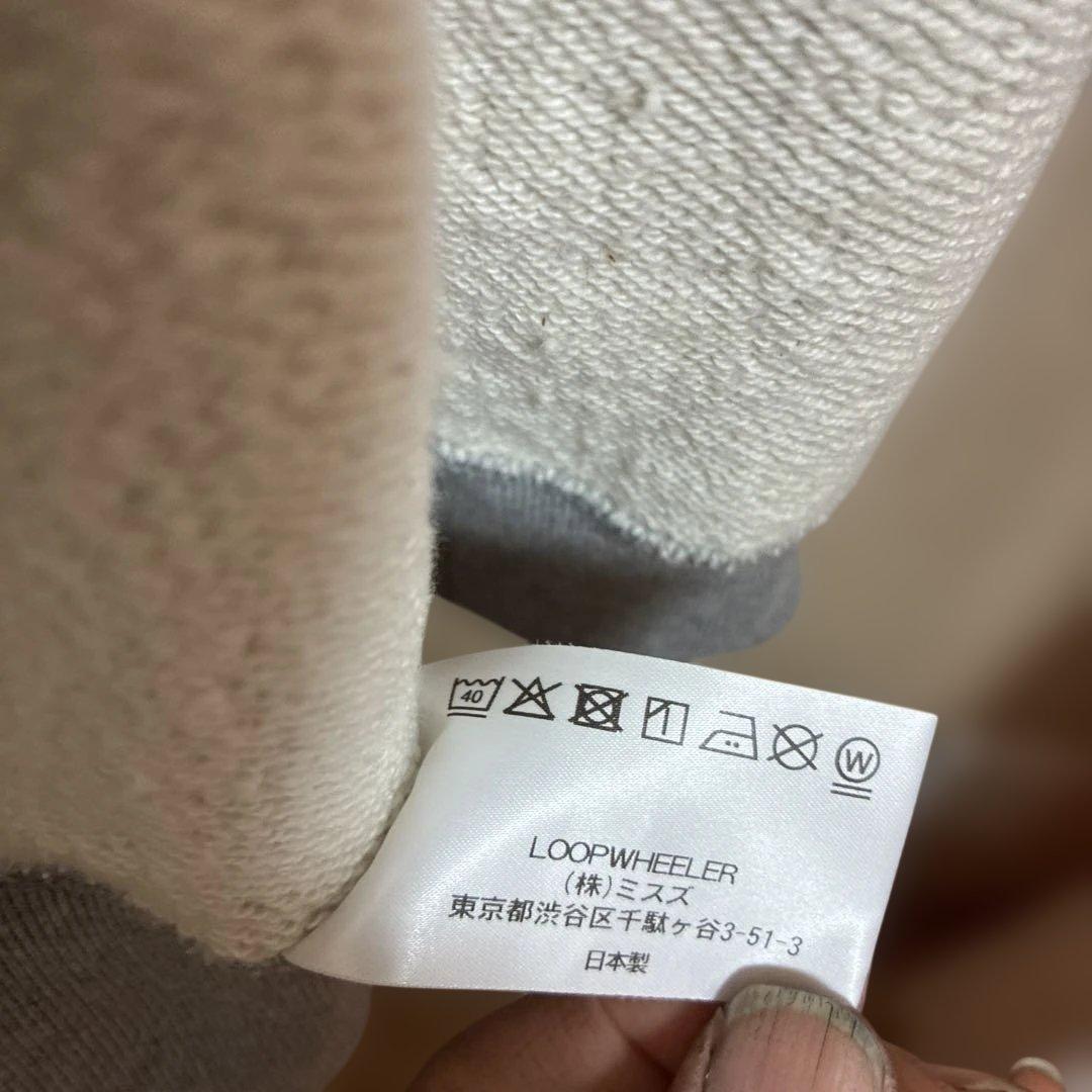 LOOPWHEELER LW01グレー メランジ　Lサイズ