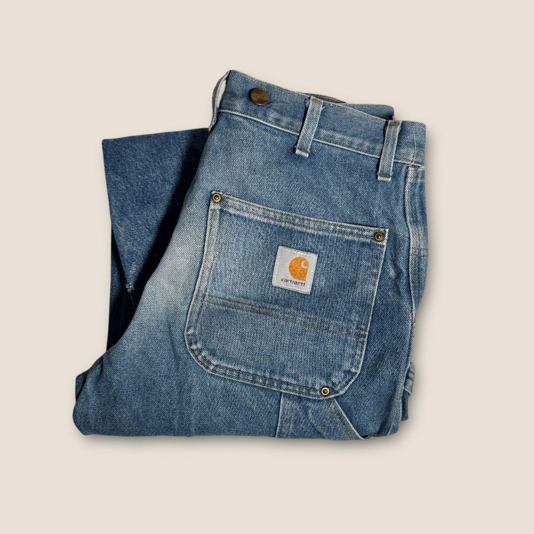 【ワーク】90s Carhartt サスペンダーボタン付 デニムペインターパンツ
