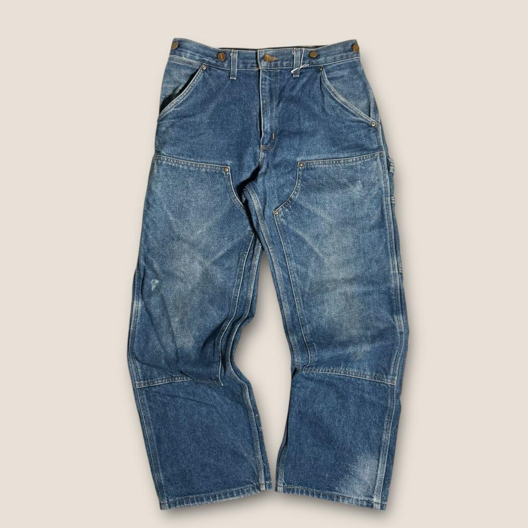 【ワーク】90s Carhartt サスペンダーボタン付 デニムペインターパンツ