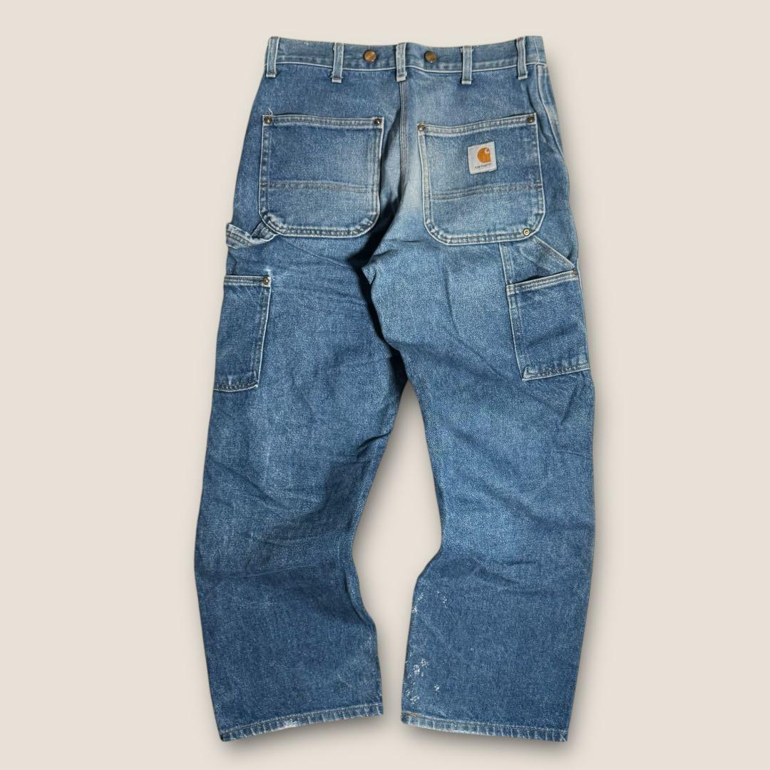 【ワーク】90s Carhartt サスペンダーボタン付 デニムペインターパンツ