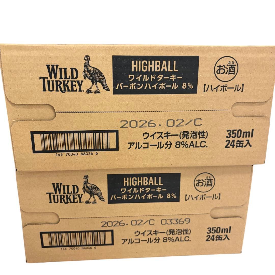 激安 WILD TURKEY ワイルドターキー　バーボンハイボール　24缶✖️2箱