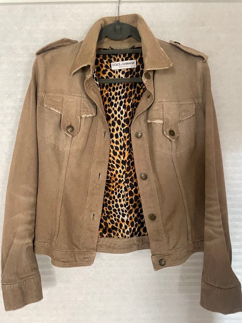 DOLCE & GABBANA ベージュデニムジャケット