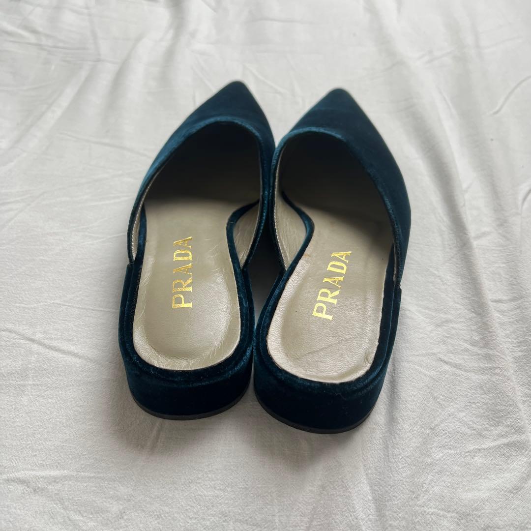 靴 PRADA Velvet Mules
