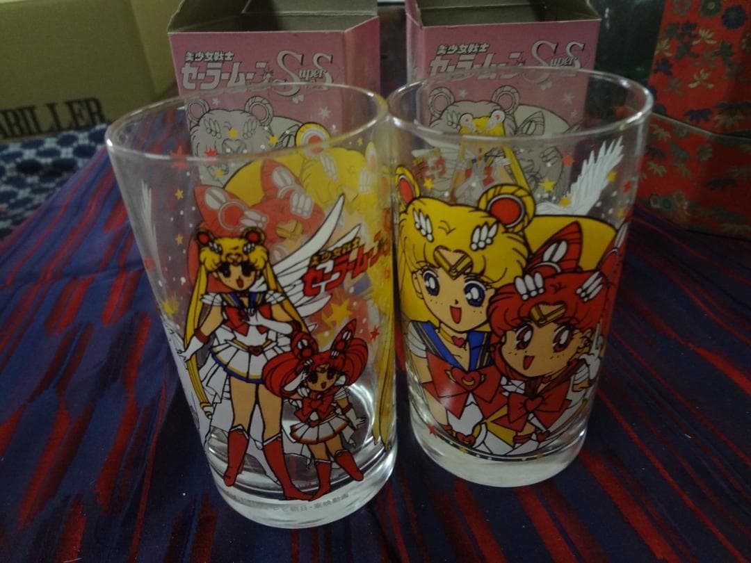 セーラームーン　1995年ものグラス２個セット未使用品●美少女戦士セーラームーン
