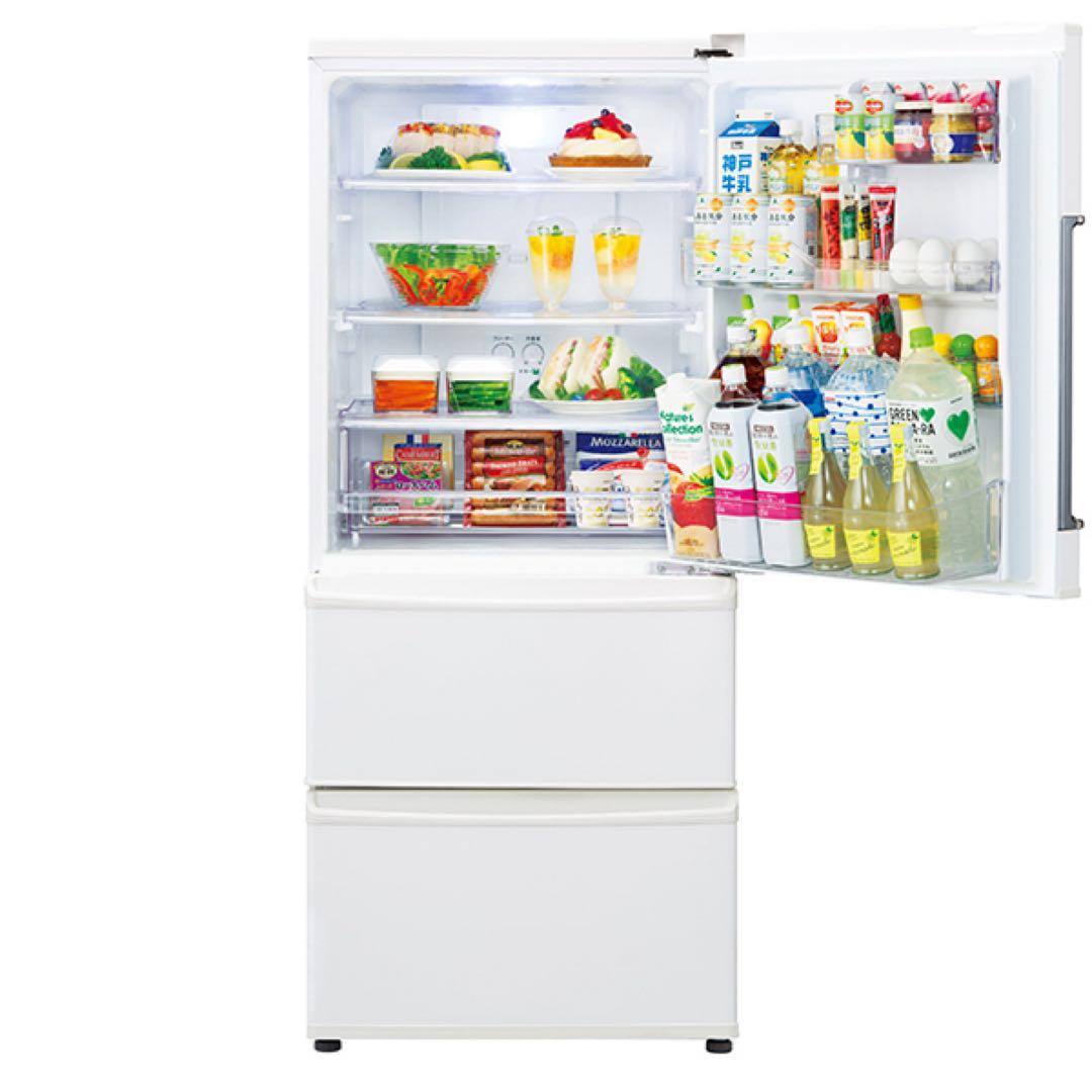 【値下げ】AQUA 冷蔵庫 AQR-271F(W) 272L 2017 家電