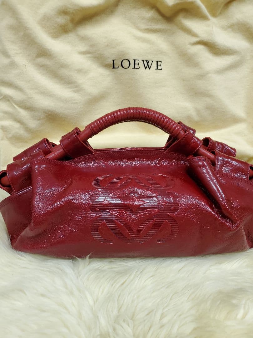★専用★LOEWE ロエベ　レッド ハンドバッグ