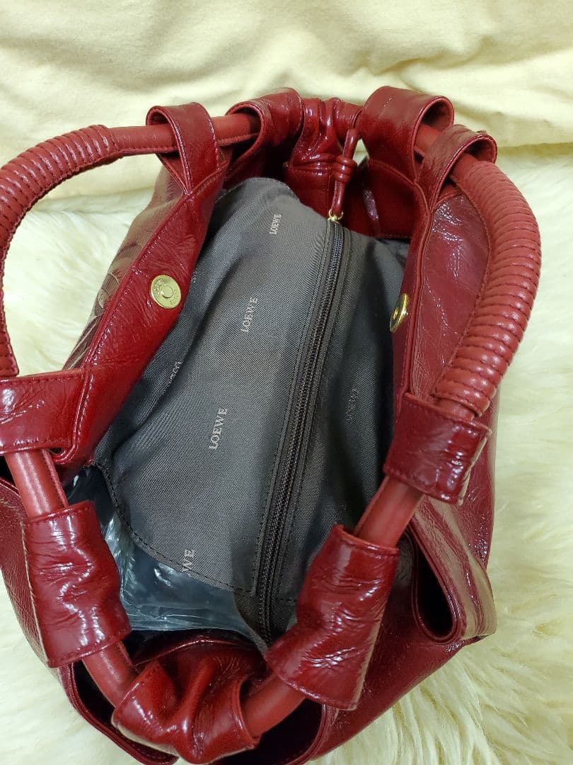 ★専用★LOEWE ロエベ　レッド ハンドバッグ