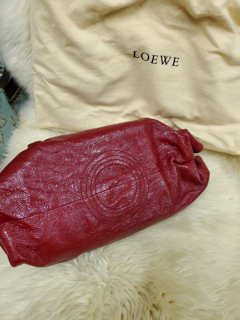 ★専用★LOEWE ロエベ　レッド ハンドバッグ