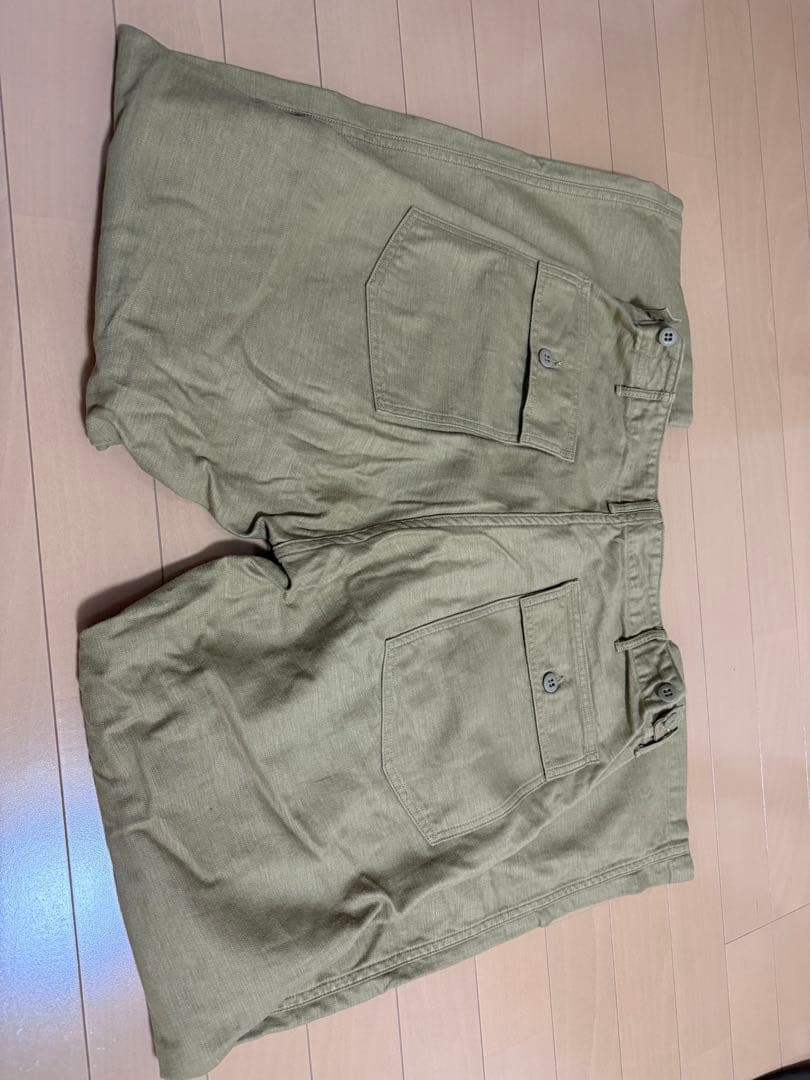 オアスロウ バックサテン ファーティングパンツ　orslow ベイカーパンツ