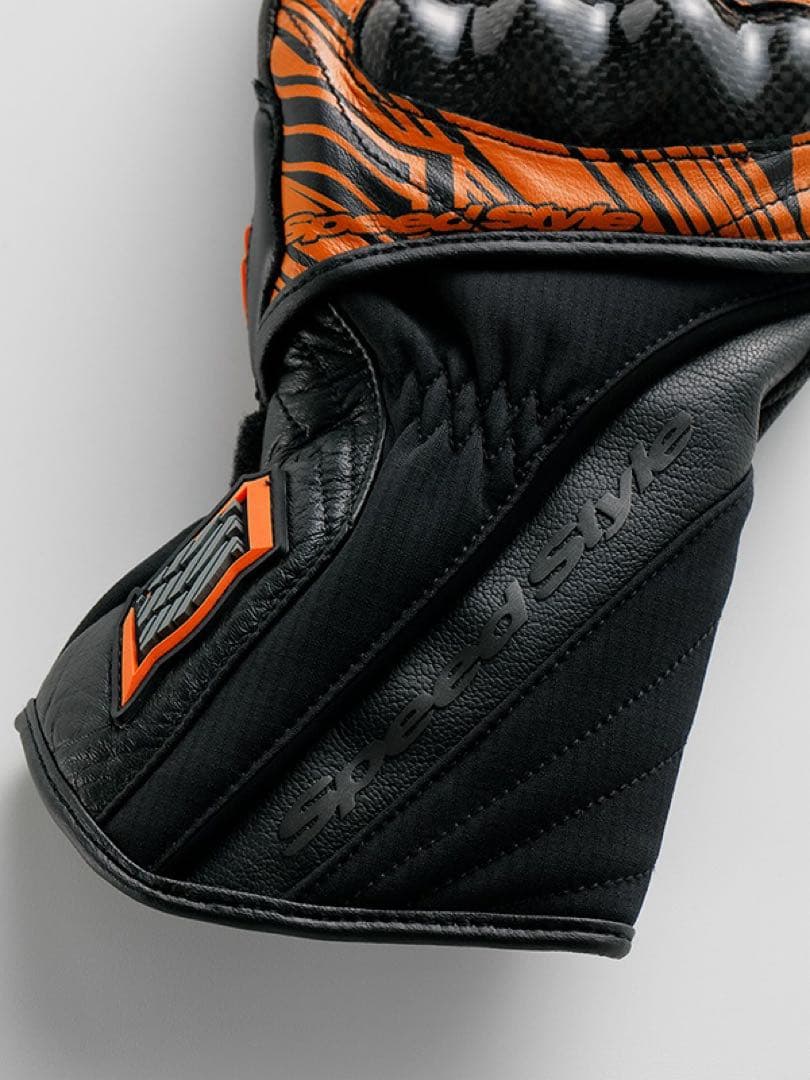 HYOD ヒョウドウ 冬用バイクグローブ Lサイズ ブラック/オレンジ