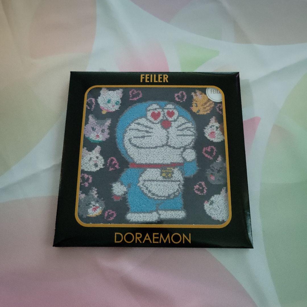 【フェイラー】ドラえもん　LOVELY CATS　MIMOSA　ハンカチ　2枚